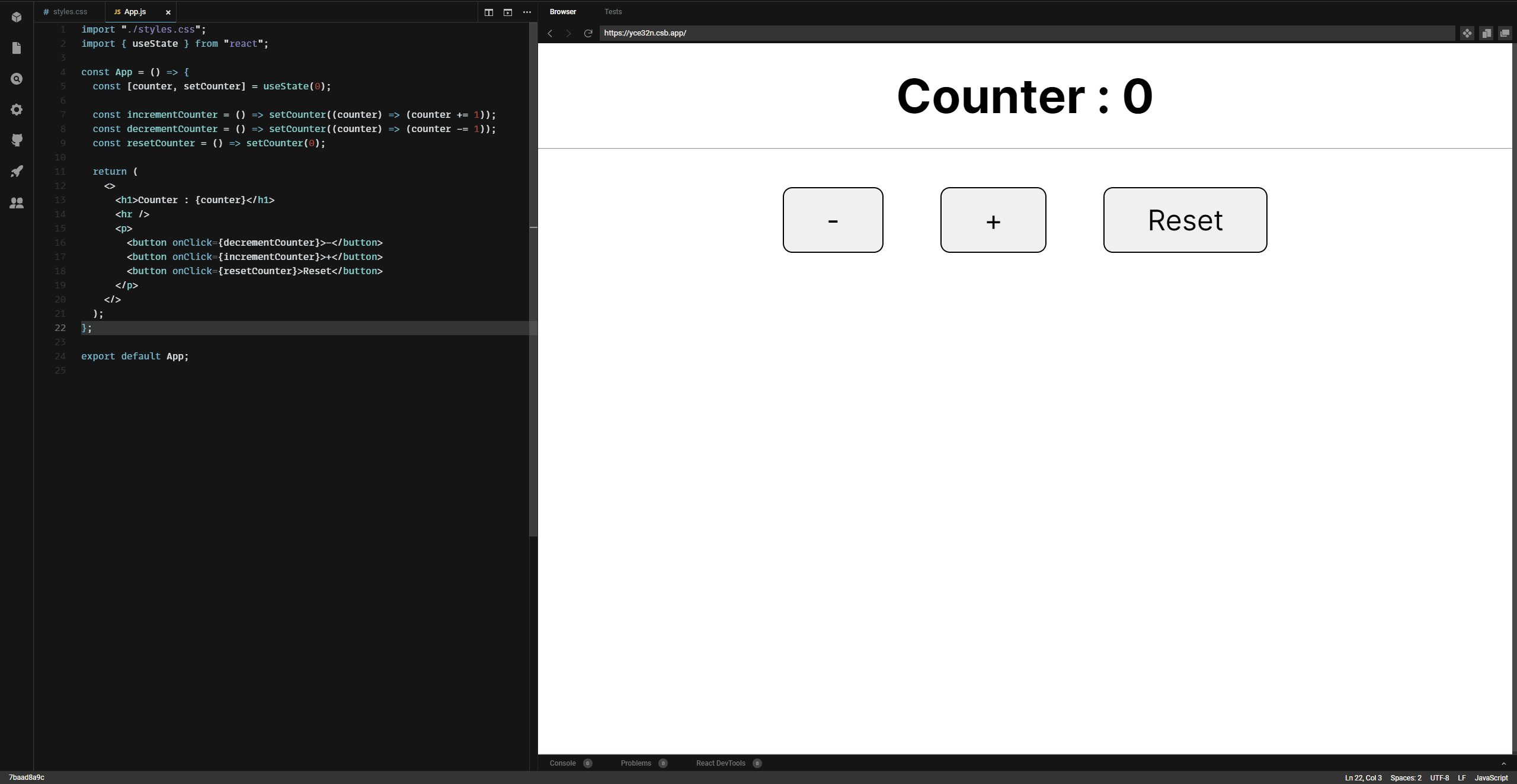 Counter App